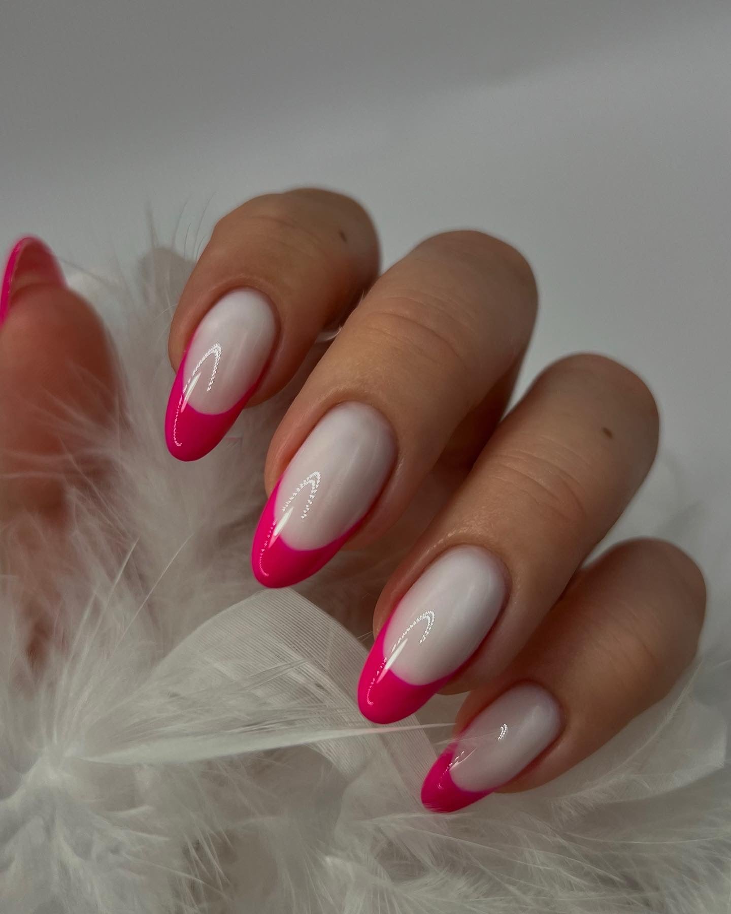 Milk hard gel for bridal and nude nail designs