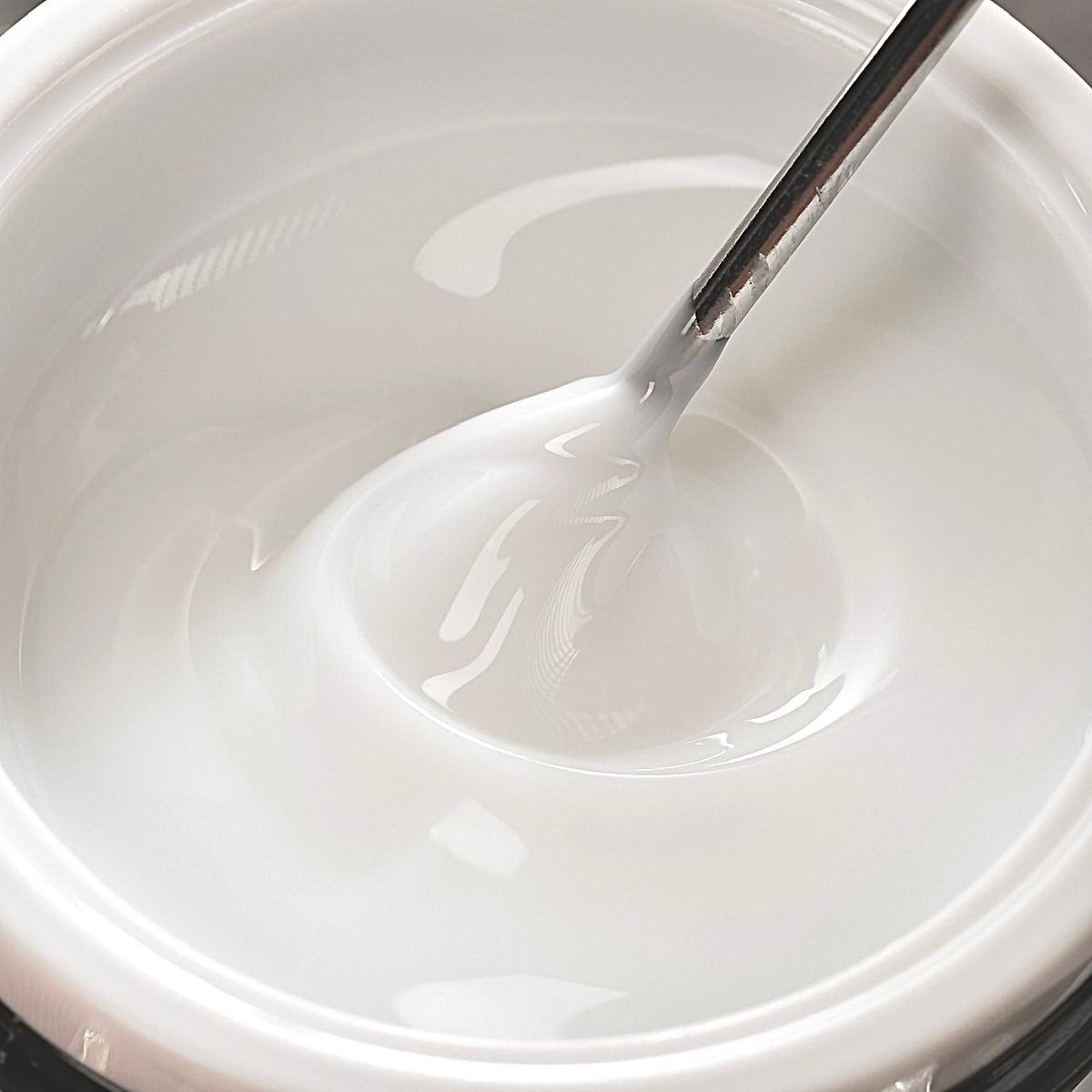 Professional milk builder gel for salon nail enhancements