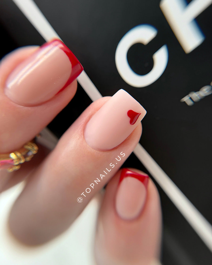 Natural nude hard gel for structured gel manicures