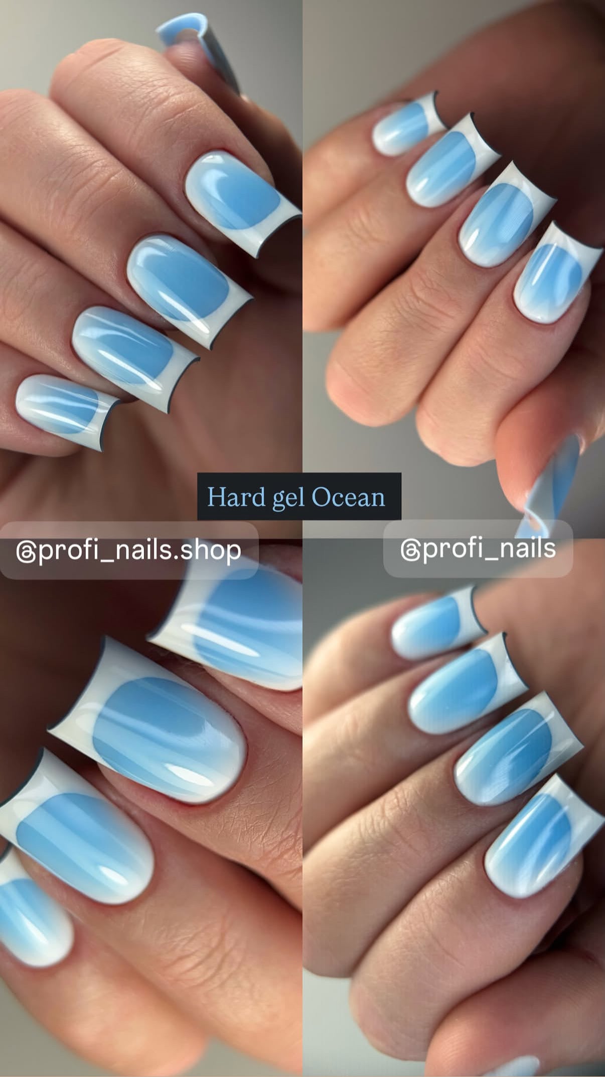 Professional Ocean hard gel for ocean-inspired nail overlays