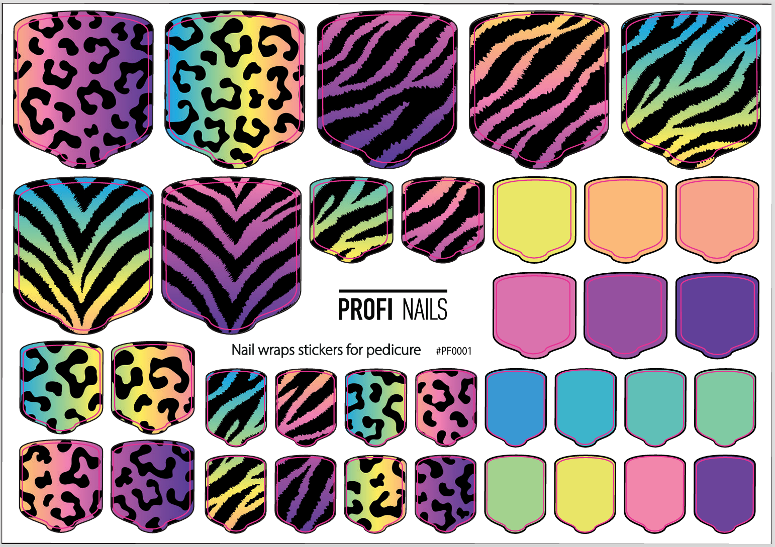 Nail Wraps Podo Full #0001