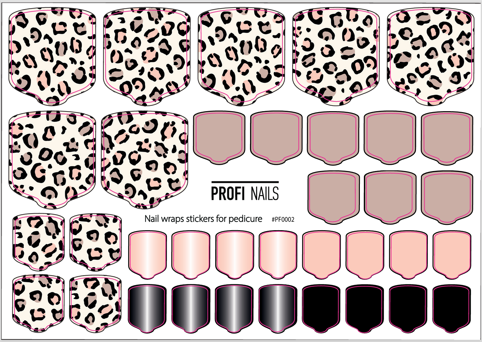 Nail Wraps Podo Full #0002