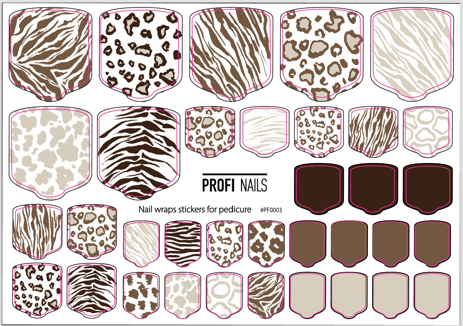 Nail Wraps Podo Full #0003