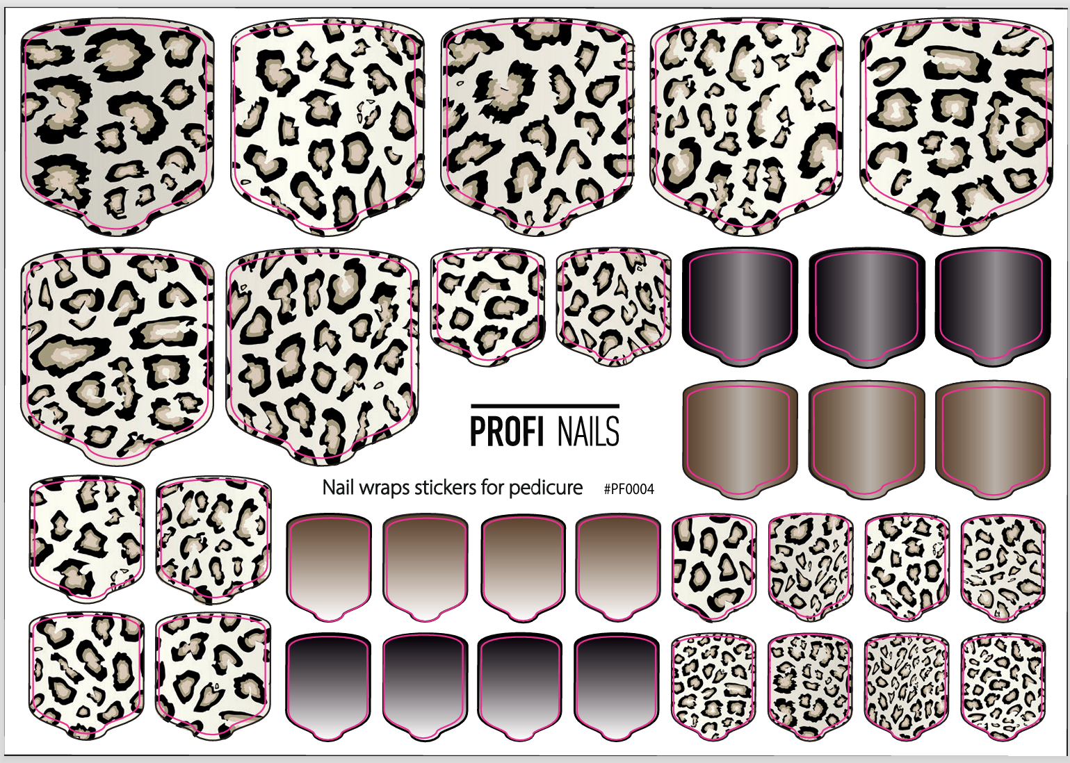 Nail Wraps Podo Full #0004