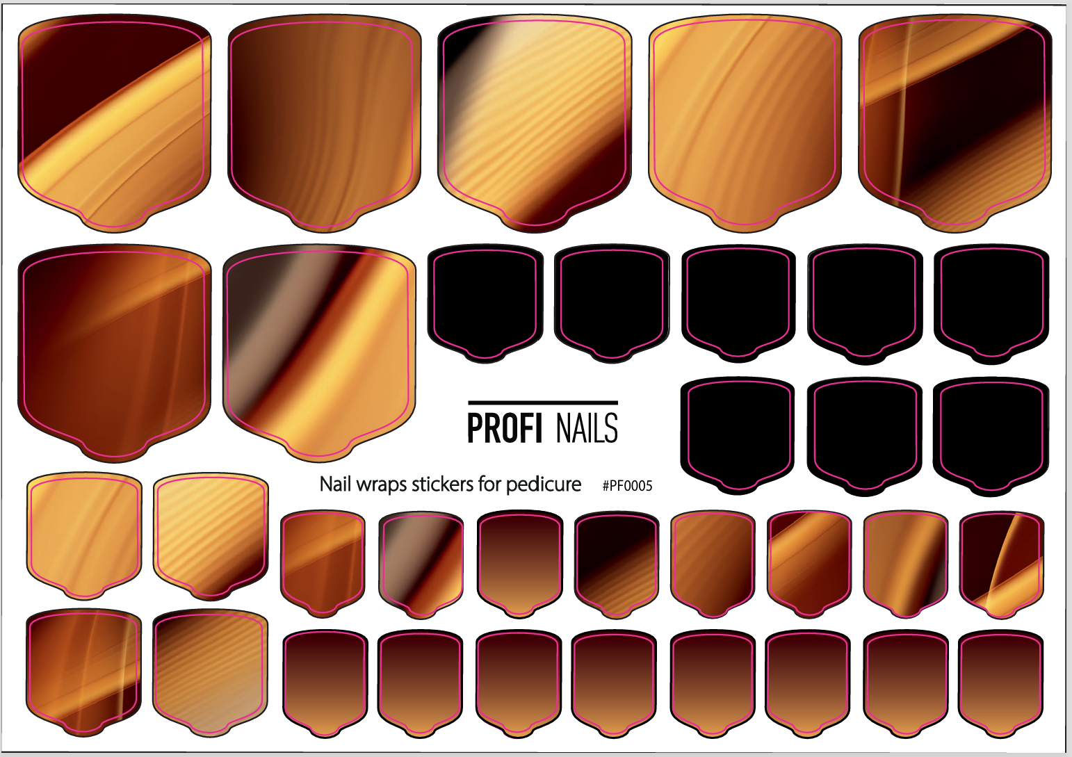 Nail Wraps Podo Full #0005