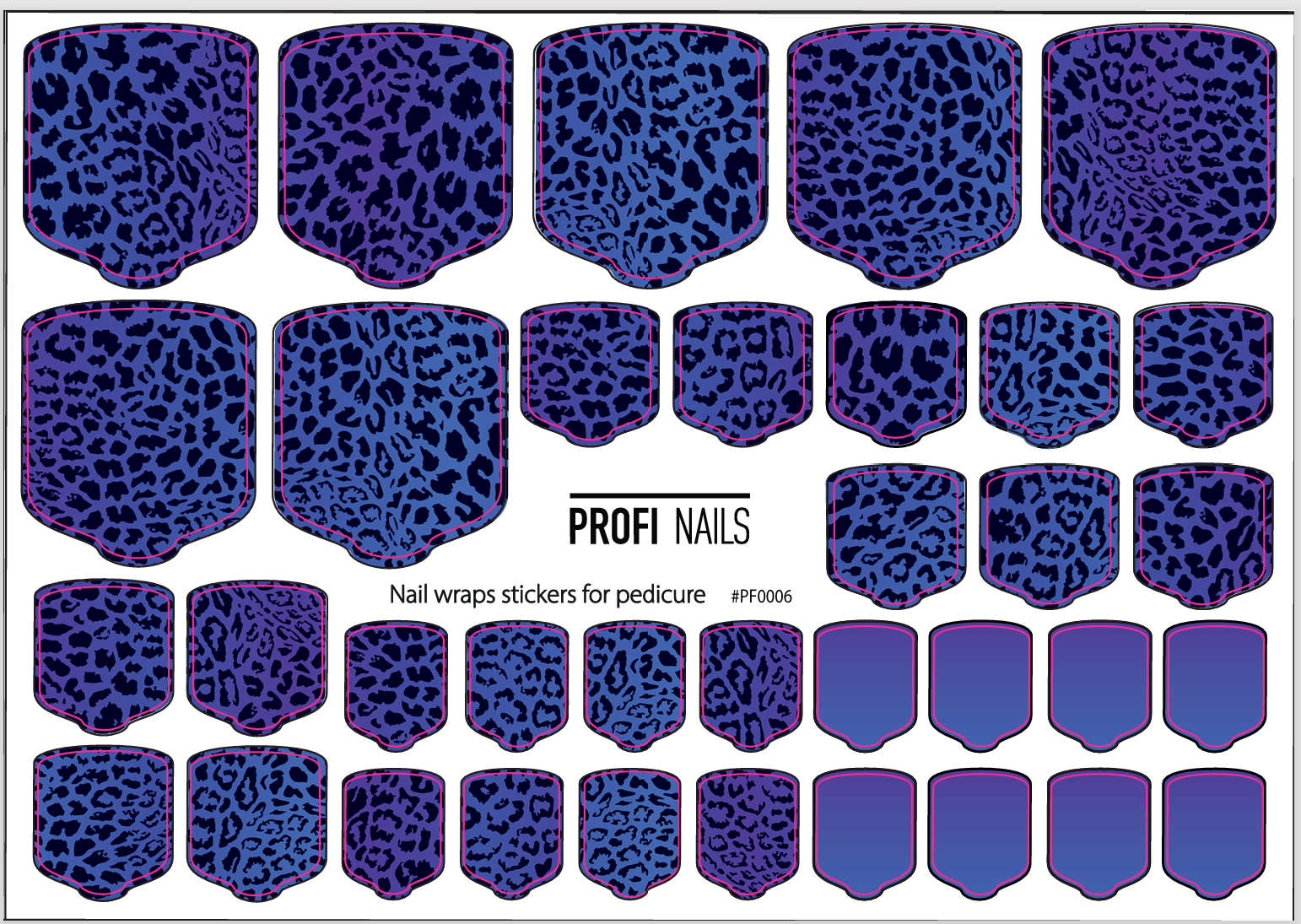 Nail Wraps Podo Full #0006
