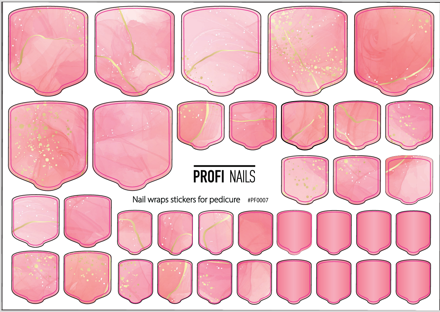 Nail Wraps Podo Full #0007
