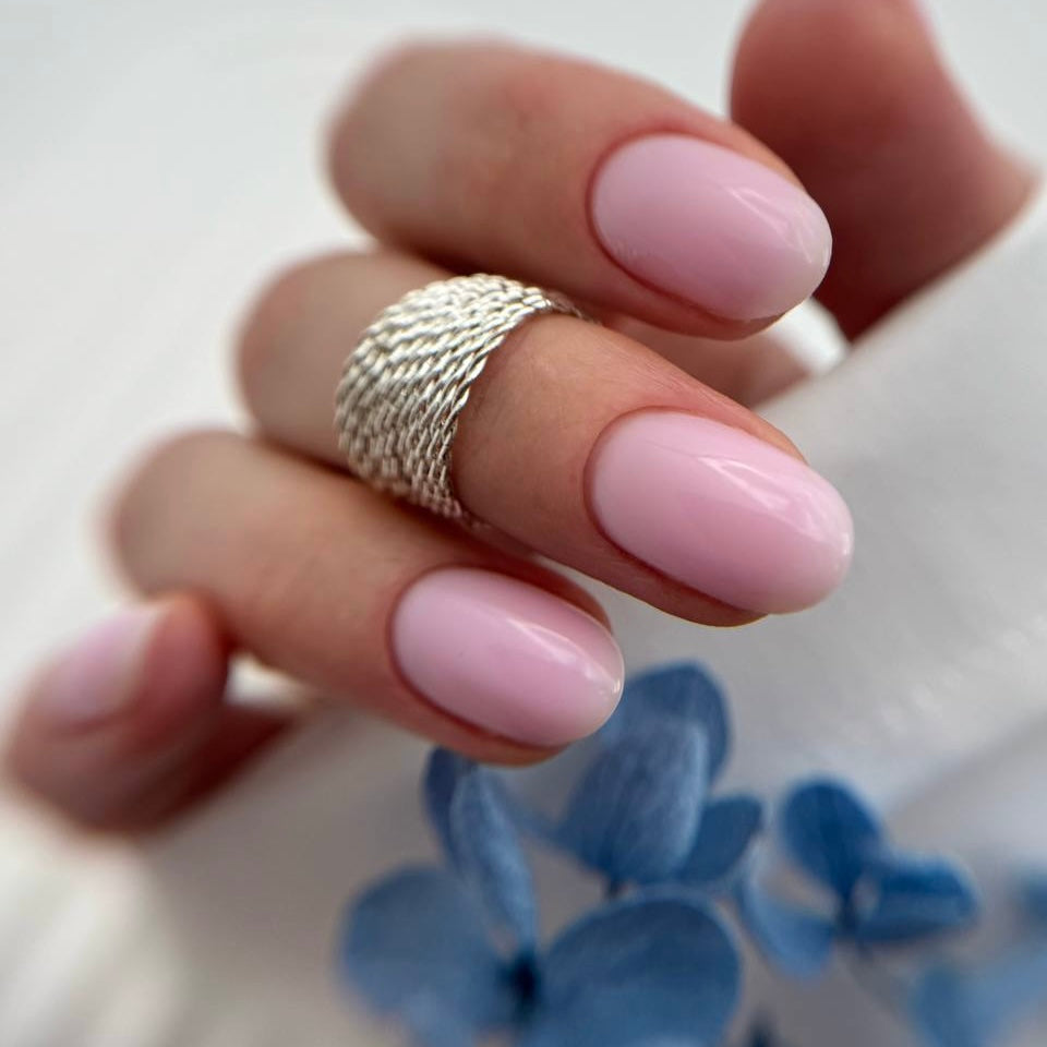 Rose soft pink Smart Liquid Hard Gel by Profi Nails from the Soft Harmony four-color bundle.