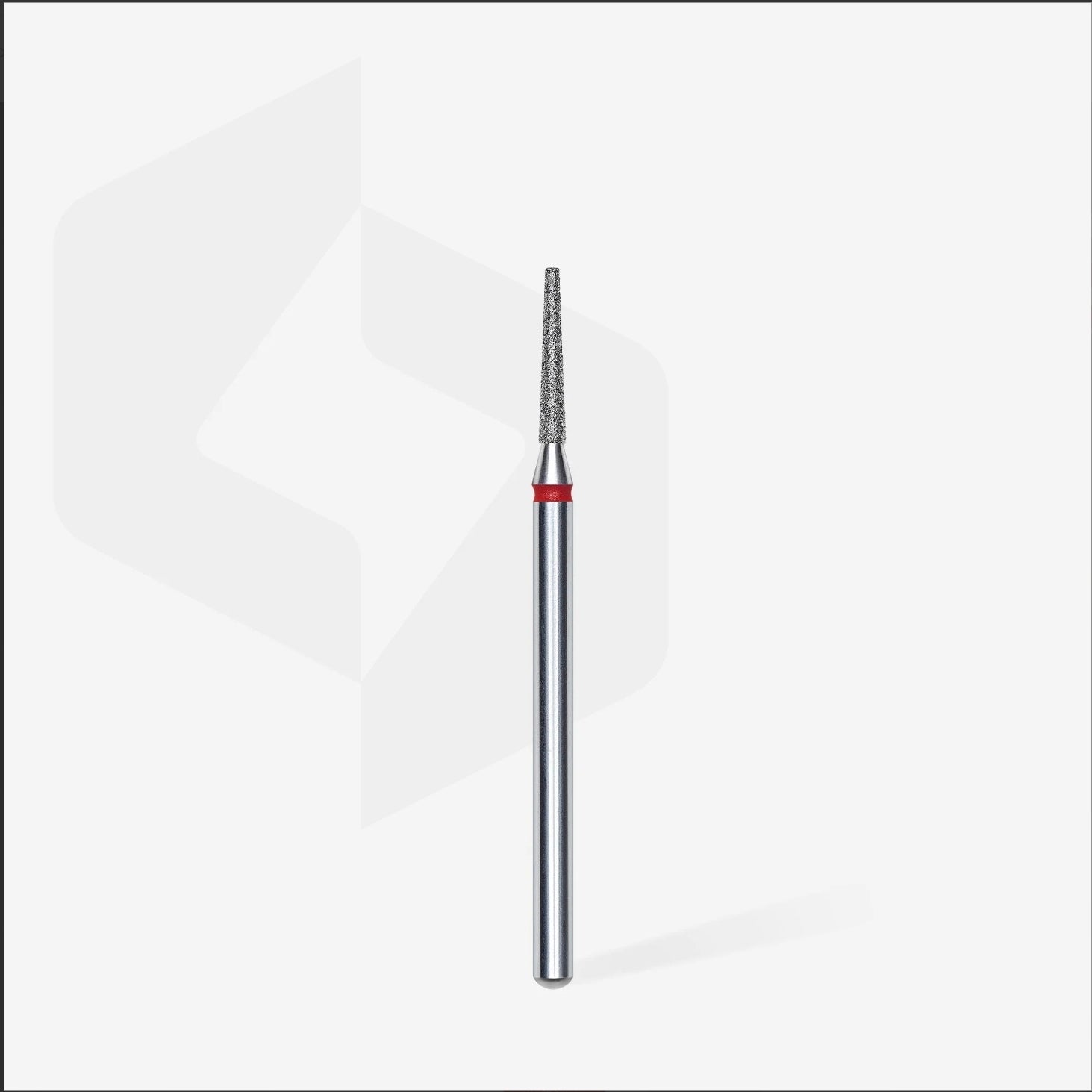 Diamond nail drill bit red, diameter 1,6 mm