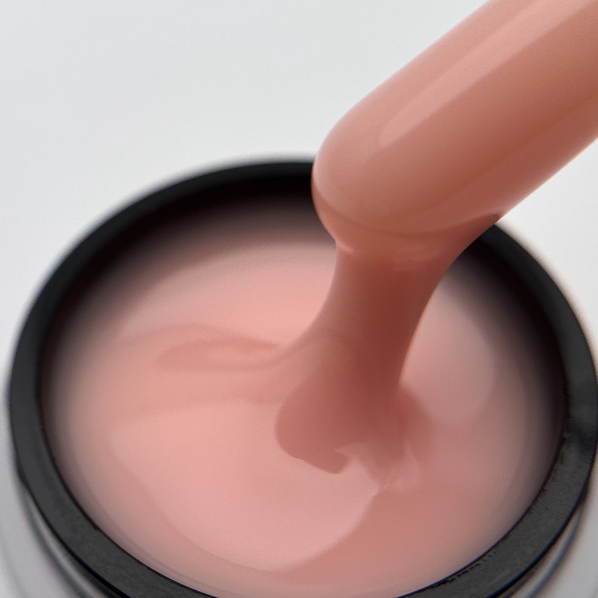 Professional Soft Nude hard gel for natural-looking nail overlays