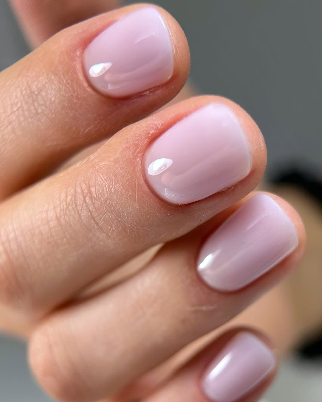 Professional Violet Mist hard gel for pastel purple nail overlays