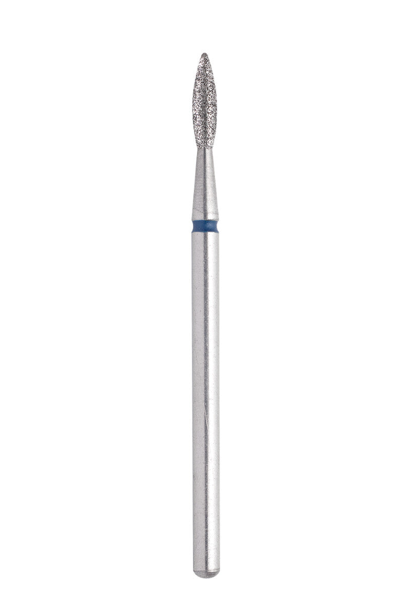 Diamond nail bit “flame”, sharp, Blue 2.3 mm