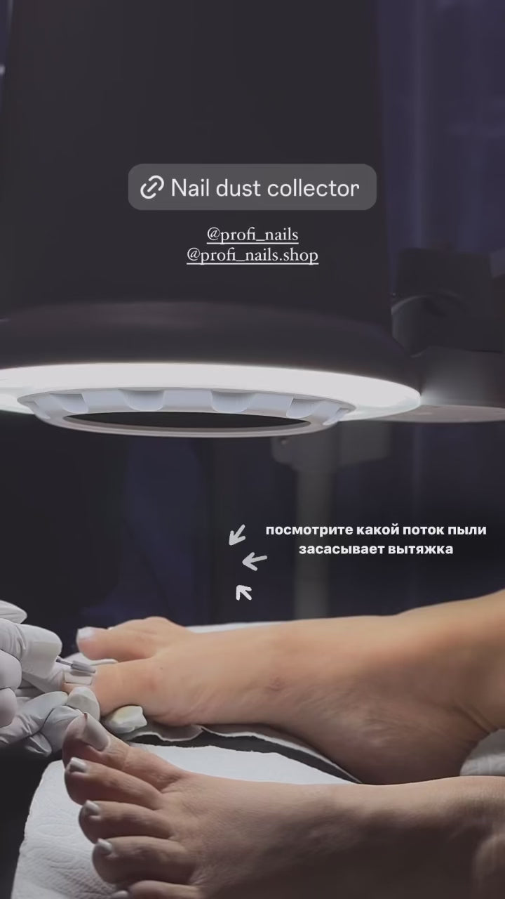 Load video: Nail Dust Collector for Pedicure (Manicure)
