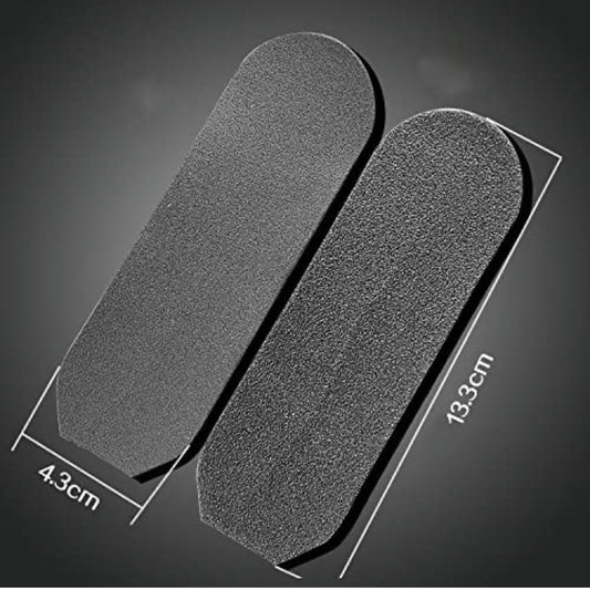 Foot File Refills, Abrasive Pedicure File Replacement Pads Black Pack of 10 (Black)