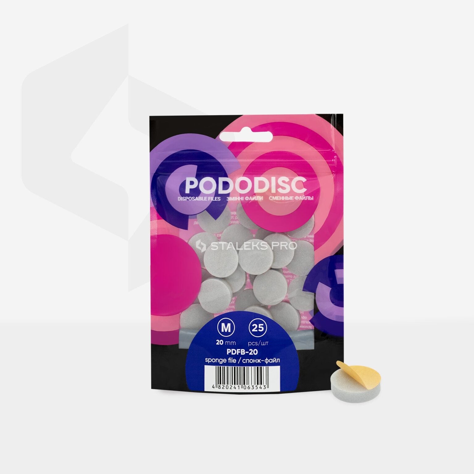 Disposable files M Sponge - 25 pcs